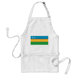 Vlag van Karakalpakstan Standaard Schort