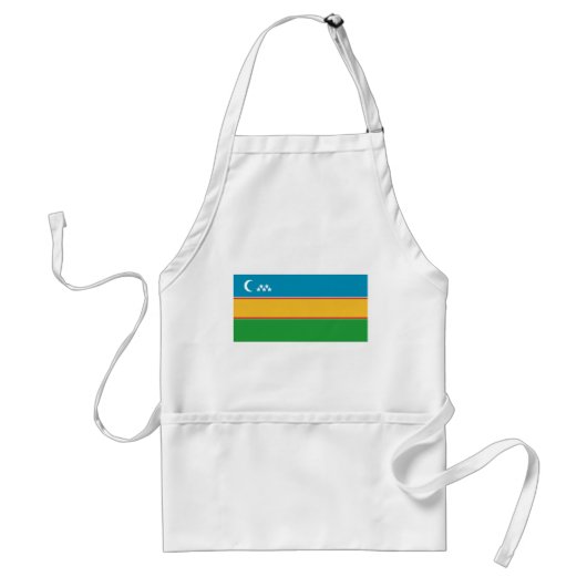 Vlag van Karakalpakstan Standaard Schort (Voorkant)