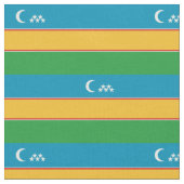 Vlag van Karakalpakstan Stof (Close Up)