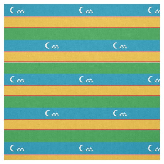 Vlag van Karakalpakstan Stof (Swatch)