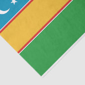 Vlag van Karakalpakstan Tissuepapier (Detail)