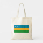 Vlag van Karakalpakstan Tote Bag (Achterkant)