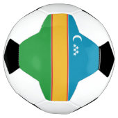 Vlag van Karakalpakstan Voetbal (Gedraaid)