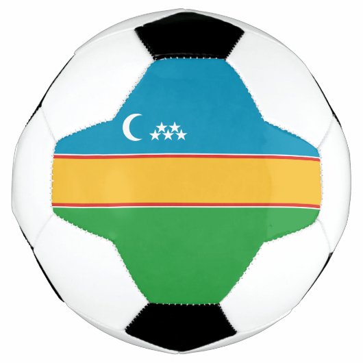 Vlag van Karakalpakstan Voetbal (Voorkant)