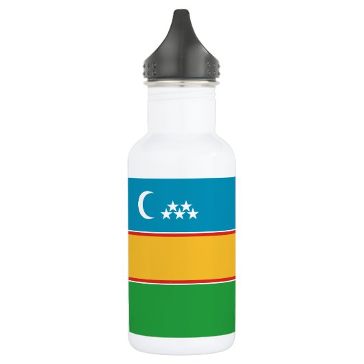 Vlag van Karakalpakstan Waterfles (Links)