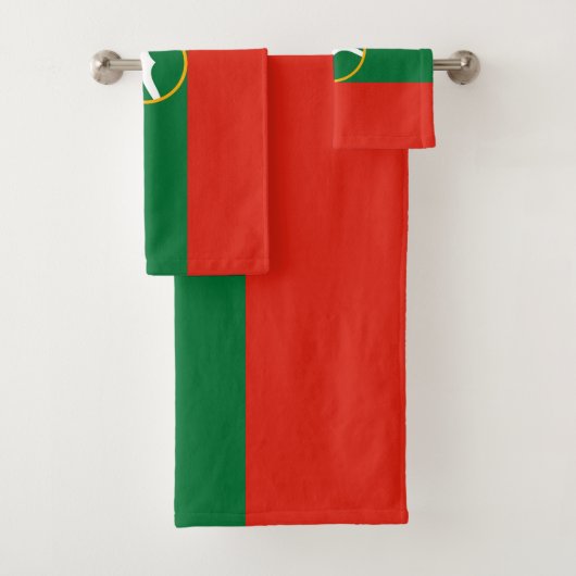 Vlag van Karatsjaj-Tsjerkessië Bad Handdoek (Insitu)