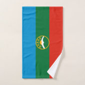 Vlag van Karatsjaj-Tsjerkessië Bad Handdoek (Handdoek)
