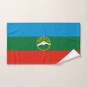 Vlag van Karatsjaj-Tsjerkessië Bad Handdoek (Handdoek)