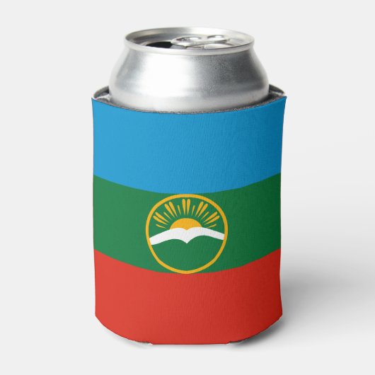 Vlag van Karatsjaj-Tsjerkessië Blikjeskoeler (Blikje Voorkant)