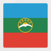Vlag van Karatsjaj-Tsjerkessië Labels (Design 1)