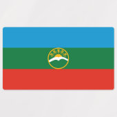 Vlag van Karatsjaj-Tsjerkessië Labels (Design 1)