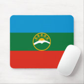 Vlag van Karatsjaj-Tsjerkessië Muismat (Met muis)