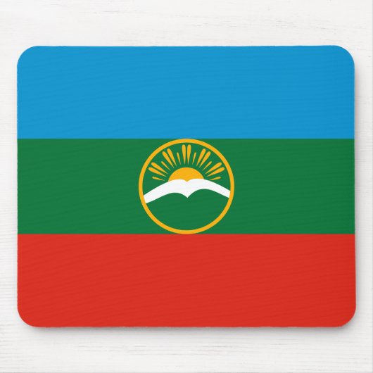 Vlag van Karatsjaj-Tsjerkessië Muismat (Voorkant)