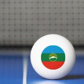 Vlag van Karatsjaj-Tsjerkessië Pingpongbal (Net)
