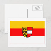 Vlag van Karinthië, Oostenrijk Briefkaart (Voorkant / Achterkant)