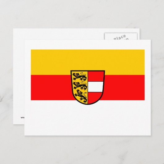 Vlag van Karinthië, Oostenrijk Briefkaart (Voorkant / Achterkant)