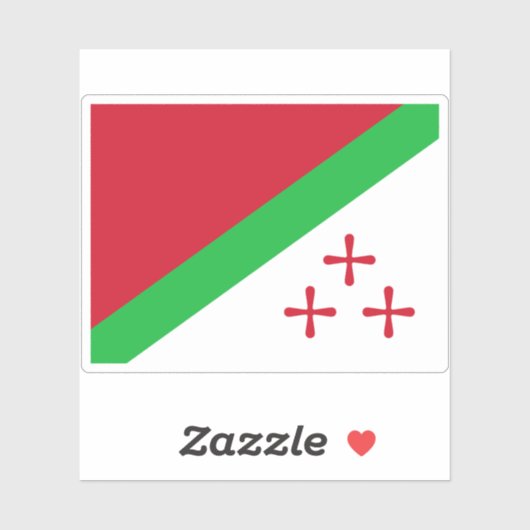 Vlag van Katanga, Afrika Sticker (Vel)