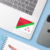 Vlag van Katanga, Afrika Sticker (Laptop met iPhone)