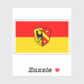 Vlag van Kaufbeuren, Duitsland Sticker (Vel)