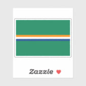 Vlag van Kavangoland, de Republiek Zuid-Afrika Sticker (Vel)