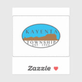 Vlag van Kayenta, Arizona, Verenigde Staten Sticker (Vel)