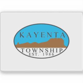 Vlag van Kayenta, Arizona, Verenigde Staten Sticker