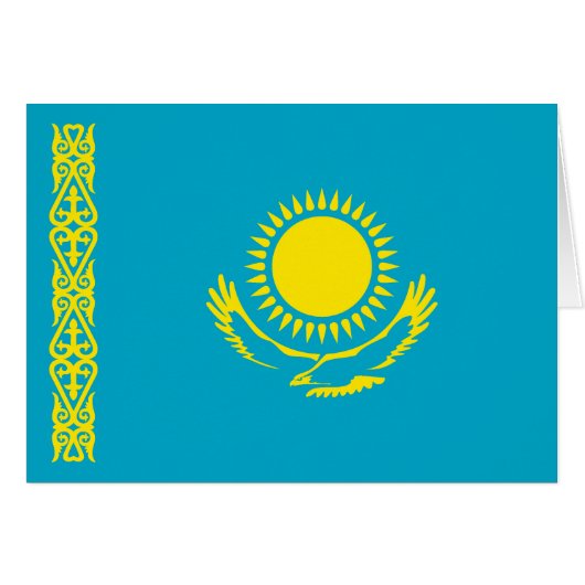 Vlag van Kazachstan (Voorkant Horizontaal)