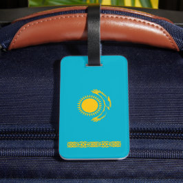 vlag van Kazachstan Bagagelabel