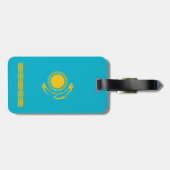 vlag van Kazachstan Bagagelabel (Achterkant horizontaal)