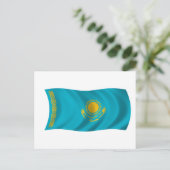 Vlag van Kazachstan Briefkaart (Staand voorkant)