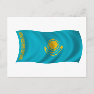 Vlag van Kazachstan Briefkaart