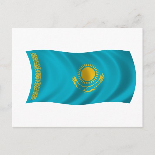 Vlag van Kazachstan Briefkaart (Voorkant)