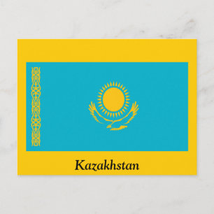 Vlag van Kazachstan Briefkaart