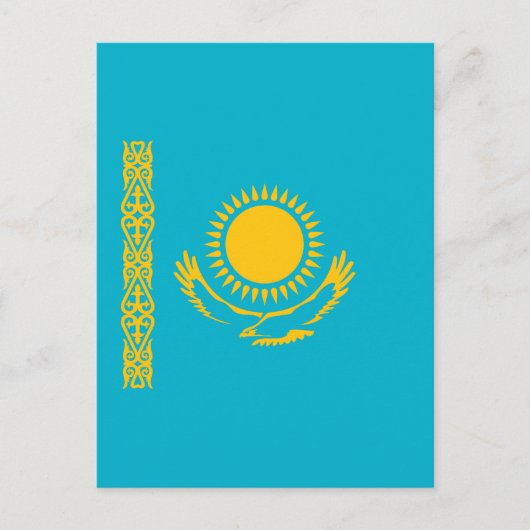 vlag van Kazachstan Briefkaart (Voorkant)