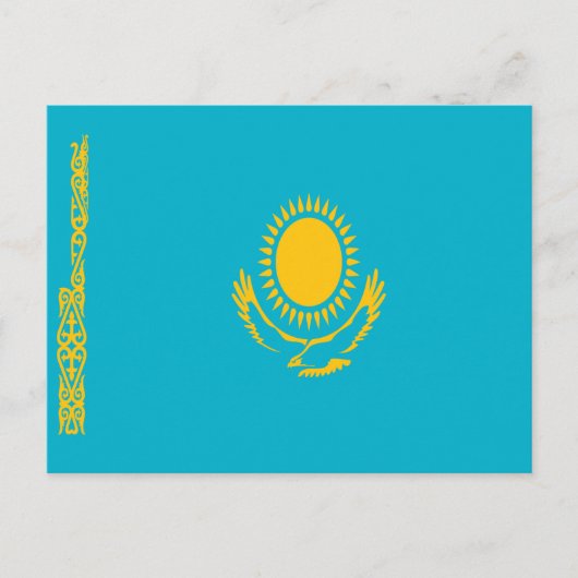 Vlag van Kazachstan Briefkaart (Voorkant)