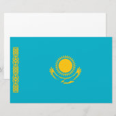 Vlag van Kazachstan Briefpapier (Voorkant / Achterkant)