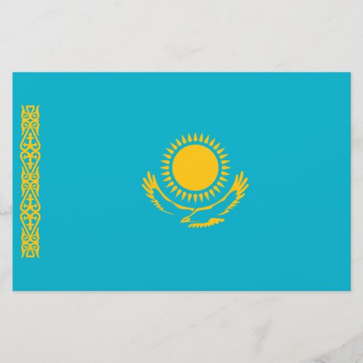 Vlag van Kazachstan Briefpapier (Voorkant)