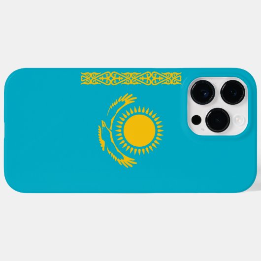vlag van Kazachstan Case-Mate iPhone Case (Achterkant (horizontaal))