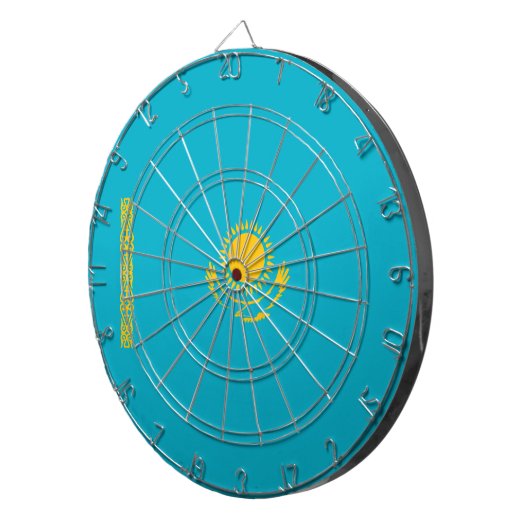 Vlag van Kazachstan Dartbord (Voorkant Rechts)