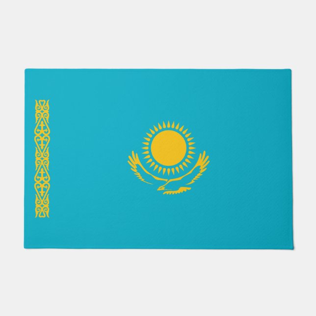 Vlag van Kazachstan Deurmat (Voorkant)