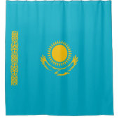 vlag van Kazachstan Douchegordijn (Voorkant)