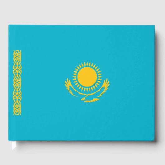 Vlag van Kazachstan Gastenboek (Voorkant)