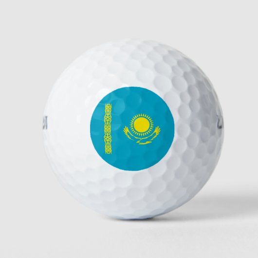 Vlag van Kazachstan Golfballen (Voorkant)