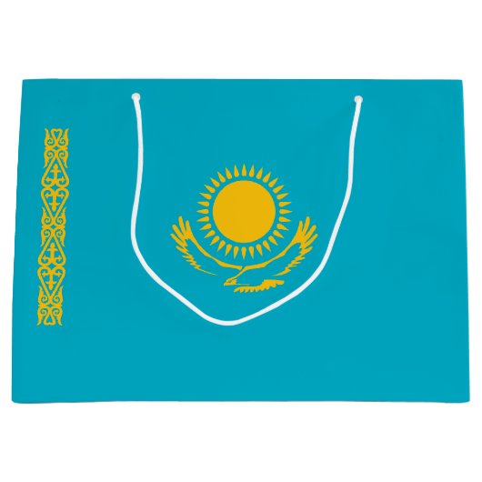 vlag van Kazachstan Groot Cadeauzakje (Voorkant)