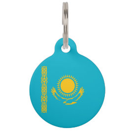 vlag van Kazachstan Huisdierpenning