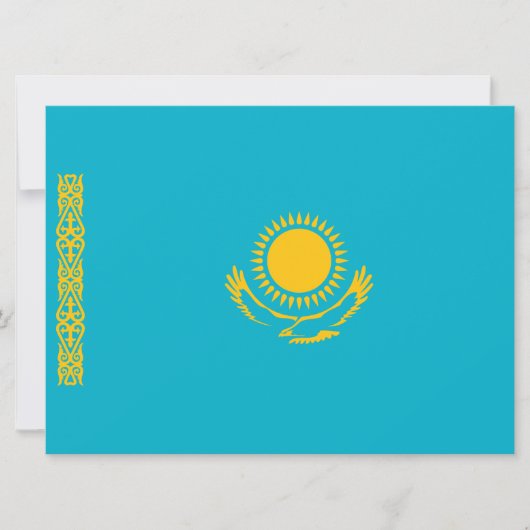 Vlag van Kazachstan Kaart (Voorkant)