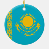 Vlag van Kazachstan Keramisch Ornament (Achterkant)
