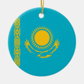 vlag van Kazachstan Keramisch Ornament (Voorkant)