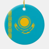 vlag van Kazachstan Keramisch Ornament (Achterkant)