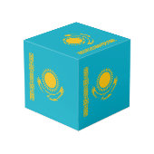 vlag van Kazachstan Kubus (Achter hoekig)